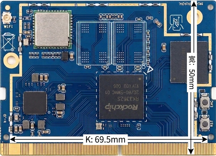 YeaCreate-RK3326-S Top View